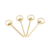 Max 1 Pair Golden Silvery Ear Stud Round Ball Charms Earring Decors gold