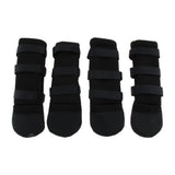 Maxbell Dog Boots Non Slip Pet Booties for Medium Large Dogs Black 4 Pcs  L