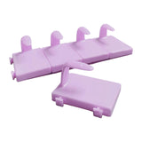 Maxbell 5 Pieces Nail Art Practice Finger Training for Fake Fingers Tools Decoration Purple