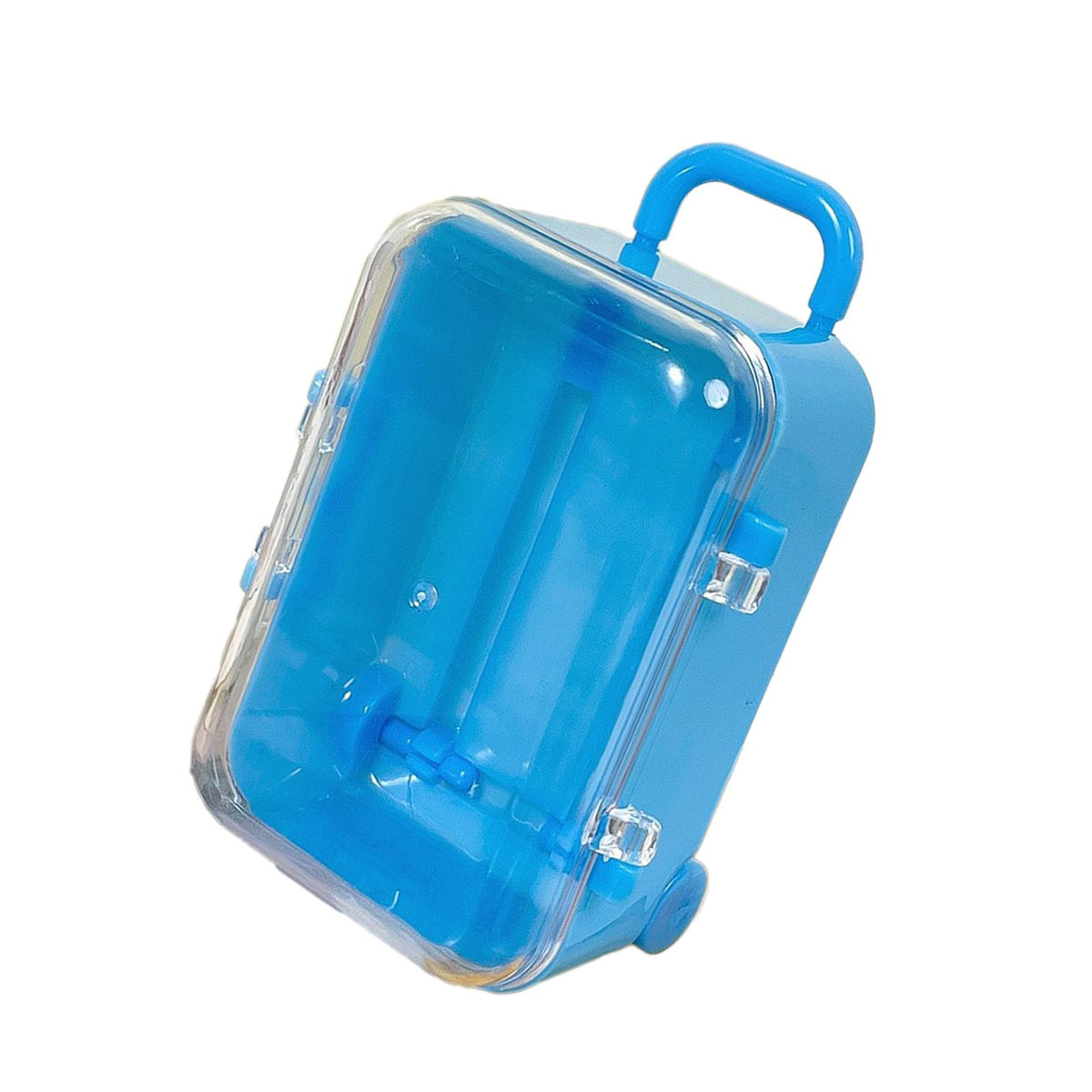 Maxbell mini Suitcases Box Miniature Tiny Jewelry Storage Case Easily Carry Blue