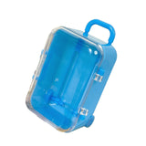 Maxbell mini Suitcases Box Miniature Tiny Jewelry Storage Case Easily Carry Blue