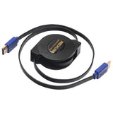 Max Maxb Retractable Portable HDMI V1.4 Cable 1080P Adapter 3D Cord Wire 1m