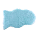 Max 40x60cm Sheepskin Fluffy Skin Faux Fur Fake Rug Mat Rugs Lake Blue