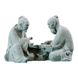 Maxbell Resin Aquarium Ancient Chinese Poetry Characters Figurine Ornament Durable