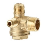 Maxbell External Thread Compressor Check Valve 1/2"x3/8"x1/8" Compressor Part