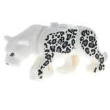 Maxbell Children Plastic Animal Leopard Building Blocks Educational Toy Gray White