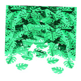 Maxbell Tropical Leaf Confetti Green Shiny for Wedding Table Baby Shower green