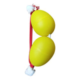 Maxbell Rhythmic Sand Balls Double Gourd Gifts for Training Teaching Activities Yellow