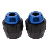 Maxbell Pair Motorcycle Front Axle Fork Sliders Fairing Guard Crash Protectors Blue