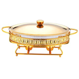 Maxbell Chafing Dish Buffet Set Catering Food Warmer for Event Party Banquet Kitchen Aureate