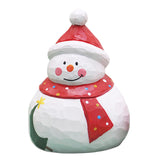 Maxbell Santa Doll Christmas Collectible Statue Photo Prop for Desktop Centerpiece Snowman