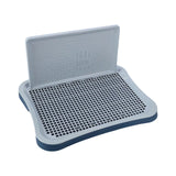 Maxbell Portable Pet Training Toilet Tray Puppy Potty Tray Urinal Lattice Bedpan Navy
