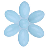 Maxbell Pet Puppy Kitten Flower-shape Bowl Interactive Food Feeder Healthy Dish Blue
