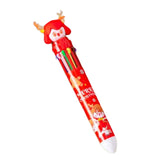 Maxbell 10 Colors Ballpoint Pen Retractable Ballpoint Pen 10 in 1 for Gift Children Cartoon Figure