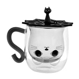 Maxbell Cute Mugs Novelty Cat Tea Coffee Cup for Office Housewarming Valentine's Day Cup with Lid