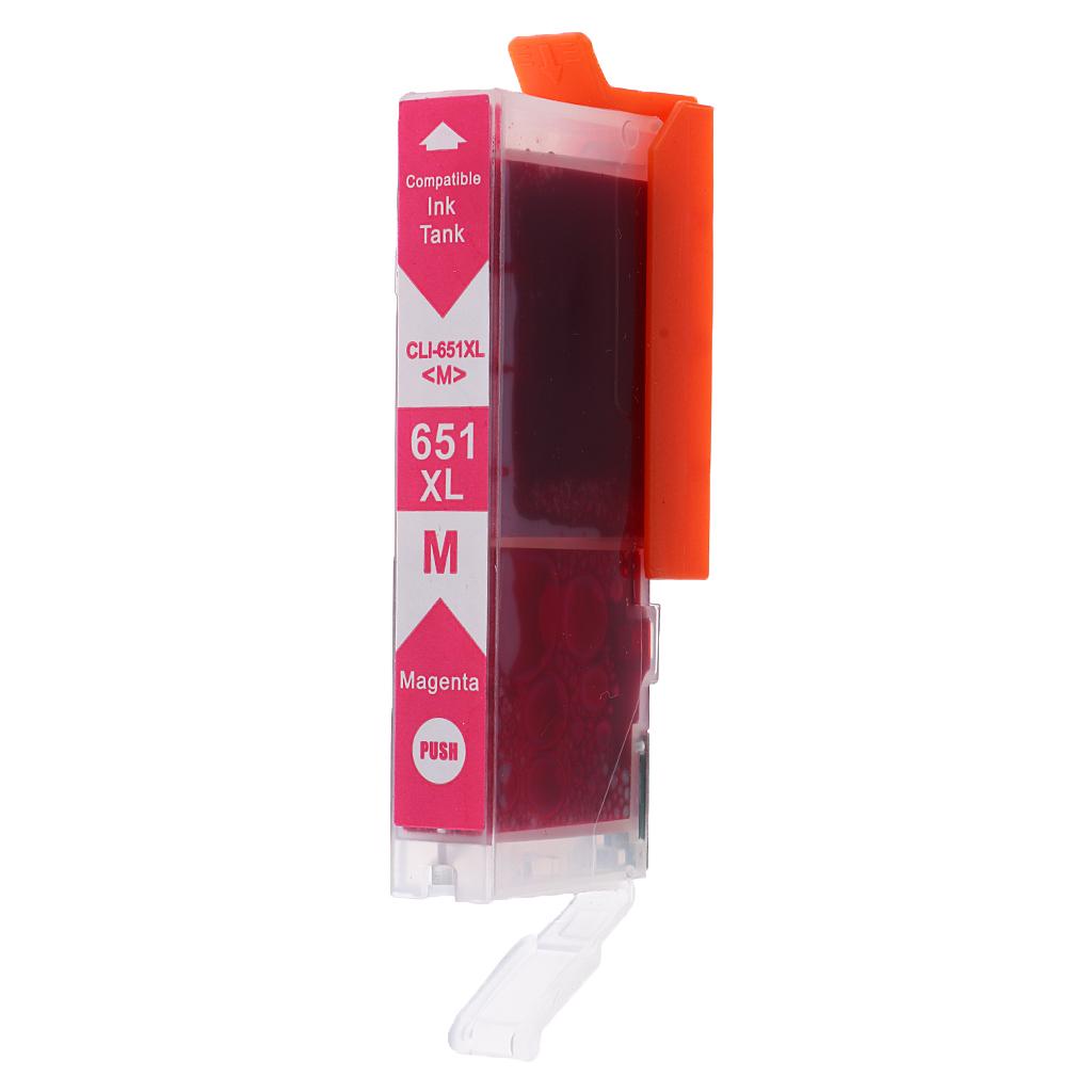 Maxbell Ink Cartridges CLI 651 PGI 650 for Canon Pixma  MG6360 MG5460 IP7260 Printer Magenta