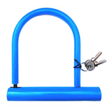 Maxbell MTB Road Bike U Lock Cycling D Locks Electric Scooter Bicycle Wheel Lock  Blue