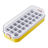 Maxbell Press Type Silicone Ice Maker Ice Storage Box for Summer Yellow