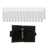 Maxbell 30pcs 2ml Empty Glass Perfume Sample Dropper Bottles Vials for Oil Fragrance