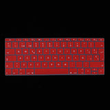 Max Spanish Phonetic Keyboard Protective Film for 12 inch Macbook red