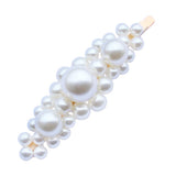 Maxbell 1 Piece Simulated Pearl Snap Hair Clips Barrettes Toddler Teens Hairpin A Gold