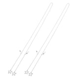 Max 2pcs Eyeglass Chains Cords Holder Strap Sunglasses Lanyards Eyewear Retainer Silver