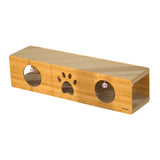 Maxbell Cat Scratching House Play Tunnel Hideaway for Indoor Cat Kitty Small Animals XL Yellow