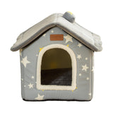 Maxbell Cat Bed Snooze Removable Sleeping Kennel Cat House for Kitten Dog Puppy Gray