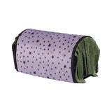 Maxbell Guinea Pig Hideout Warm Small Animal Tunnel for Hedgehogs Hamster Chinchilla Gray Stars