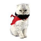 Maxbell Pet Clothes Halloween Little Devil Tail Cloak for Cats Small Medium Dogs M