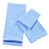 Max 1Pair 100% Cotton Soft Solid Color Single Pillow Cover Pillowcase Blue- Size L