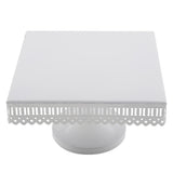 Maxbell Square Cake Stand White Iron Metal Cake Tools Wedding Table Decoation L - Aladdin Shoppers