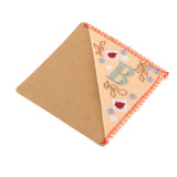 Maxbell Flower Letter Embroidery Bookmark Book Marker Clip Page Stitched Corner Spring B