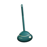 Maxbell Toilet Brush and Holder Durable Compact Size Wall Mounted Base for Bathroom dark green