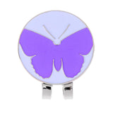 Max Golf Hat Clip with Detachable Magnetic Golf Ball Marker Purple