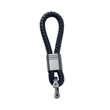 Maxbell Braided Rope Key Chain Wristlet Bracelet Keychain Lanyard Car Key Chain Black