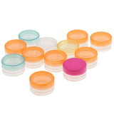 Max Maxb 20 Piece Refillable Cosmetic Jars Sample Makeup Container  3g Round Bottom