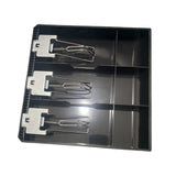 Maxbell Cash Register Drawer 3 Grid Currency Till Money Organizer for Store Hotel