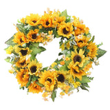Max Artificial Flowers Garland Fall Wreath Door Decorations Sunflower