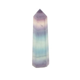 Max Natural Stone Hexagonal Crystal Column Colorful Fluorite Column Ornaments A