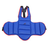 Maxbell Taekwondo Chest Guard Kids Adult Martial Art Chest Body Protector Blue  M