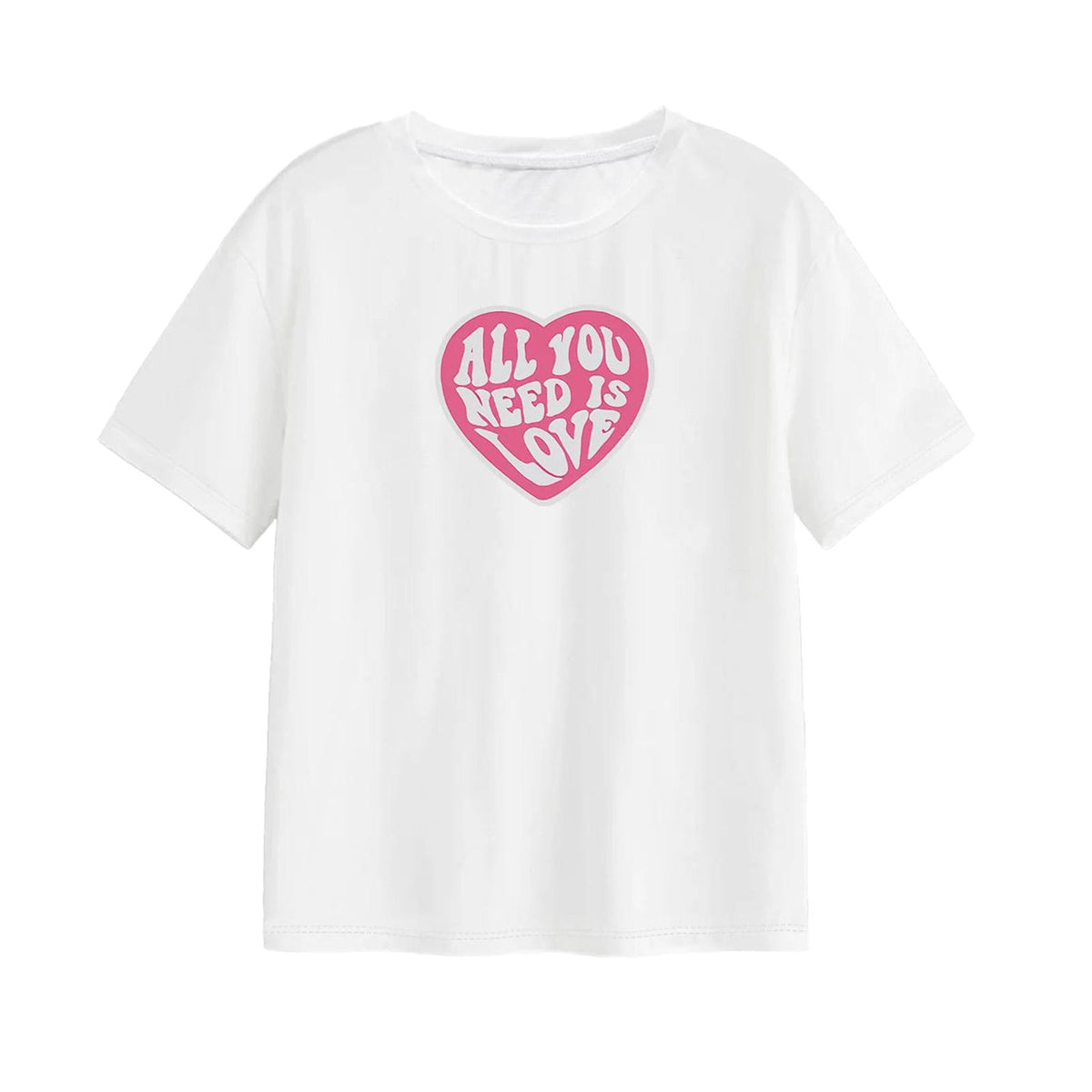 Maxbell Women's T Shirt Round Neck Summer Clothing Trendy Streetwear Pullover Blouse M