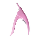 Maxbell False Nail Clipper Adjustable Sharp Blade Fake Nail Clippers for Home Salon Pink