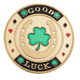 Maxbell Four Leaf Clover Luck Coin Toy Chip Card Commemorative Coin Toys Collectible