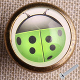 Max Ladybug Pattern Pull Knob Handle for Cabinet Drawer Cupboard Door Box Green