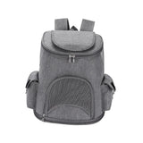 Maxbell Pet Carrier Backpack Adjustable Strap Pet Travel Bag for Camping Outdoor Dog Grey 6.6lb