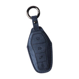 Maxbell Car Key Fob Cover Wear Resistant Key Case for Byd Seal Yuan Plus Atto 3 Navy Blue