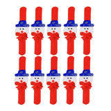 Max 10 Pieces Christmas Slap Bracelet Xmas Wristband Gifts Party Favors Type E