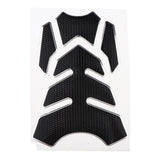 Maxbell Carbon Fiber Gas Tank Pad Protector Stickers Decal for Motorcycle  Silver