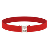 Maxbell Women Elastic Waist Belt Casual Waistband for Festivals Birthday Gift Street Red